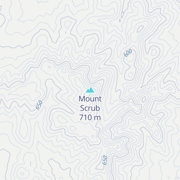 Map of Mount Scrub