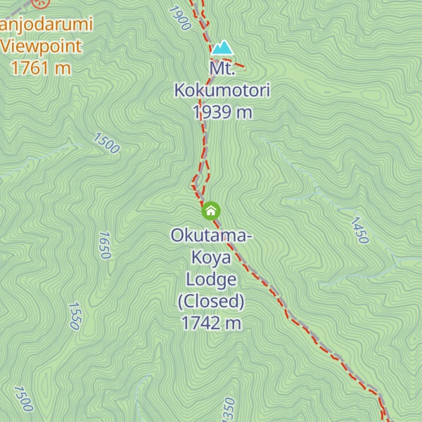 Map of Okutama-Koya Lodge (Closed)