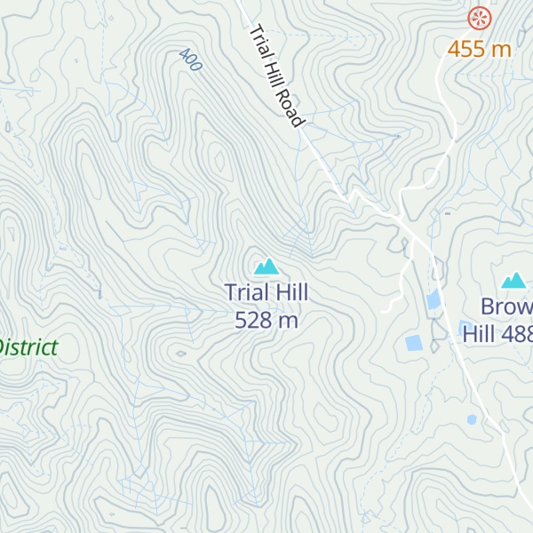 Map of Trial Hill