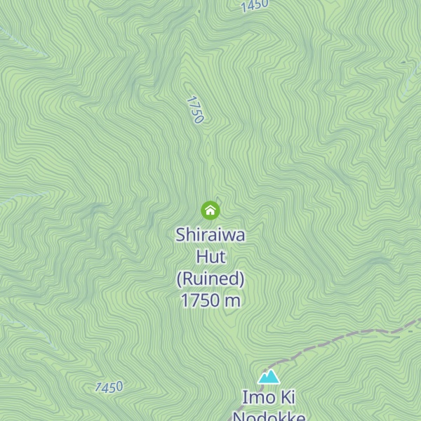Map of Shiraiwa Hut (Ruined)