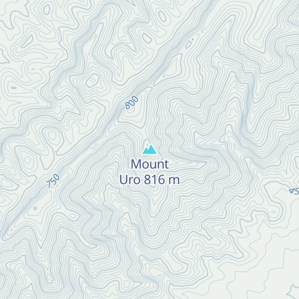 Map of Mount Uro