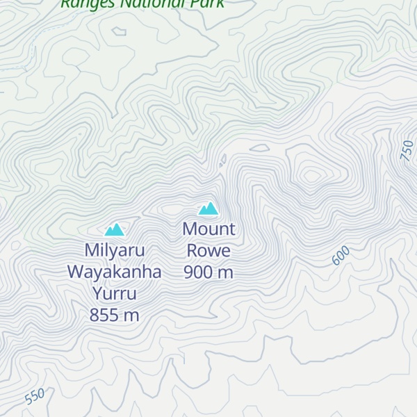 Map of Mount Rowe