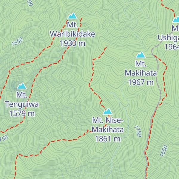 Map of Makihatayamahinangoya