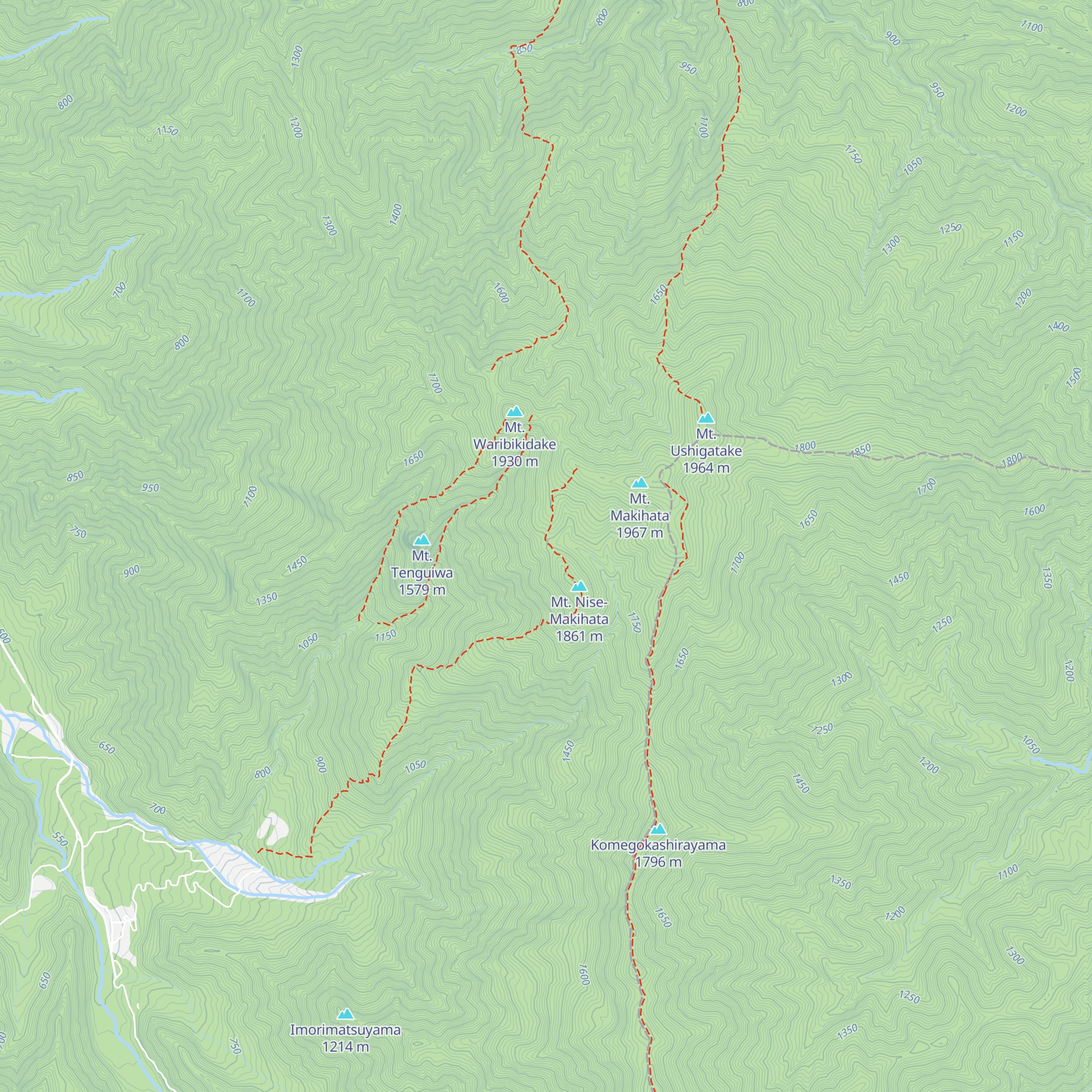 Makihatayamahinangoya map