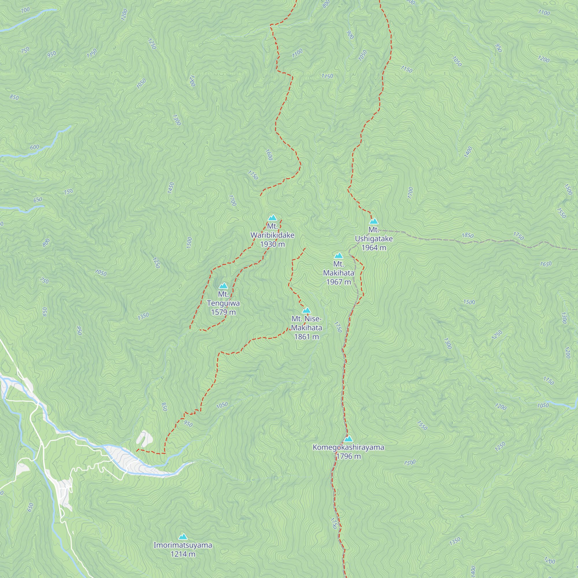 Makihatayamahinangoya map