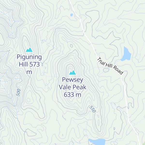 Map of Pewsey Vale Peak
