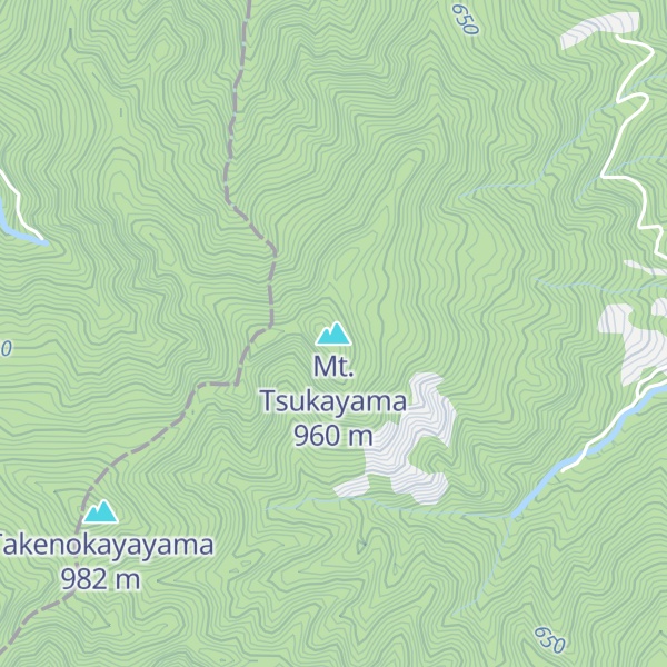 Map of Mt. Tsukayama