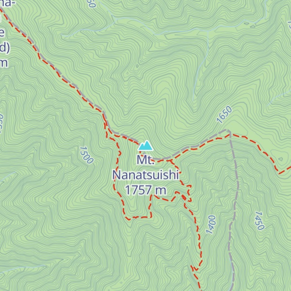 Map of Mt. Nanatsuishi