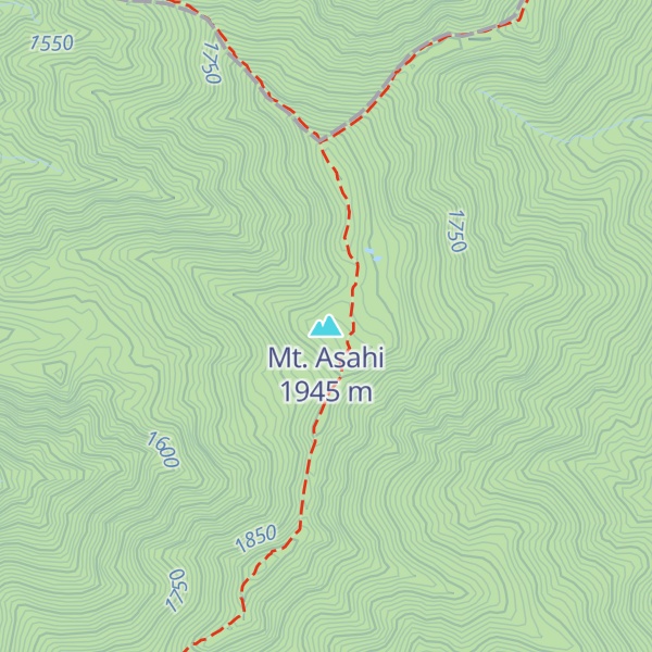 Map of Mt. Asahi