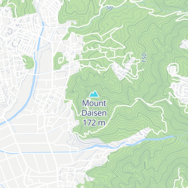 Map of Mount Daisen