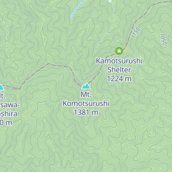 Map of Mt. Komotsurushi