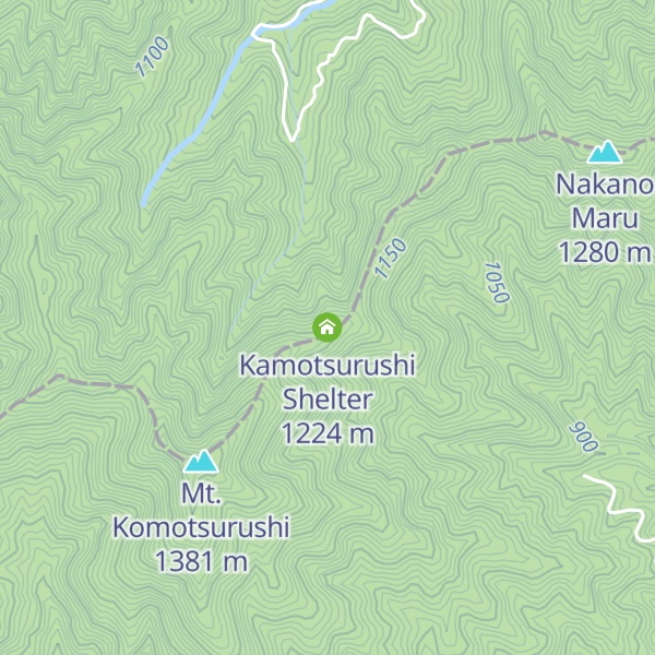 Map of Kamotsurushi Shelter