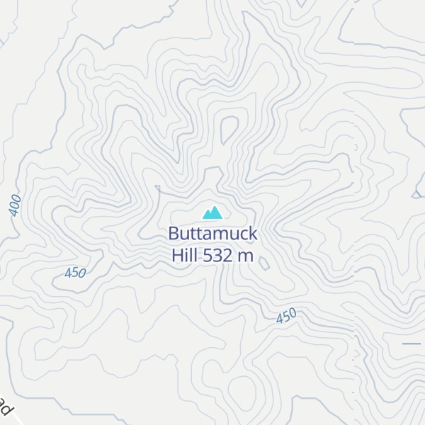 Map of Buttamuck Hill