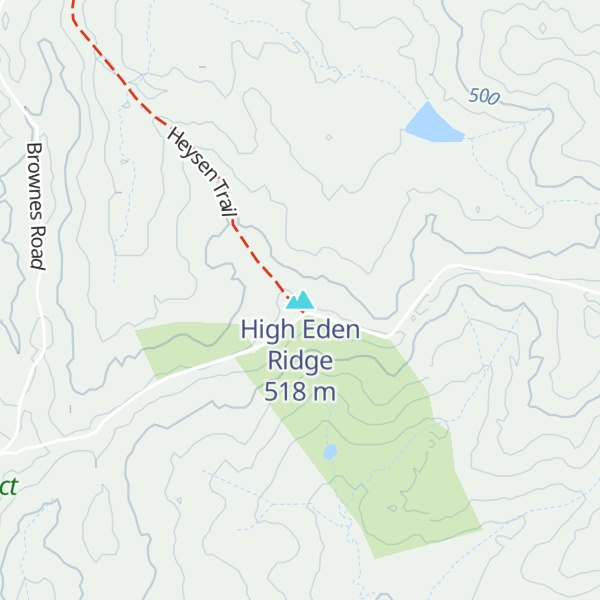 Map of High Eden Ridge