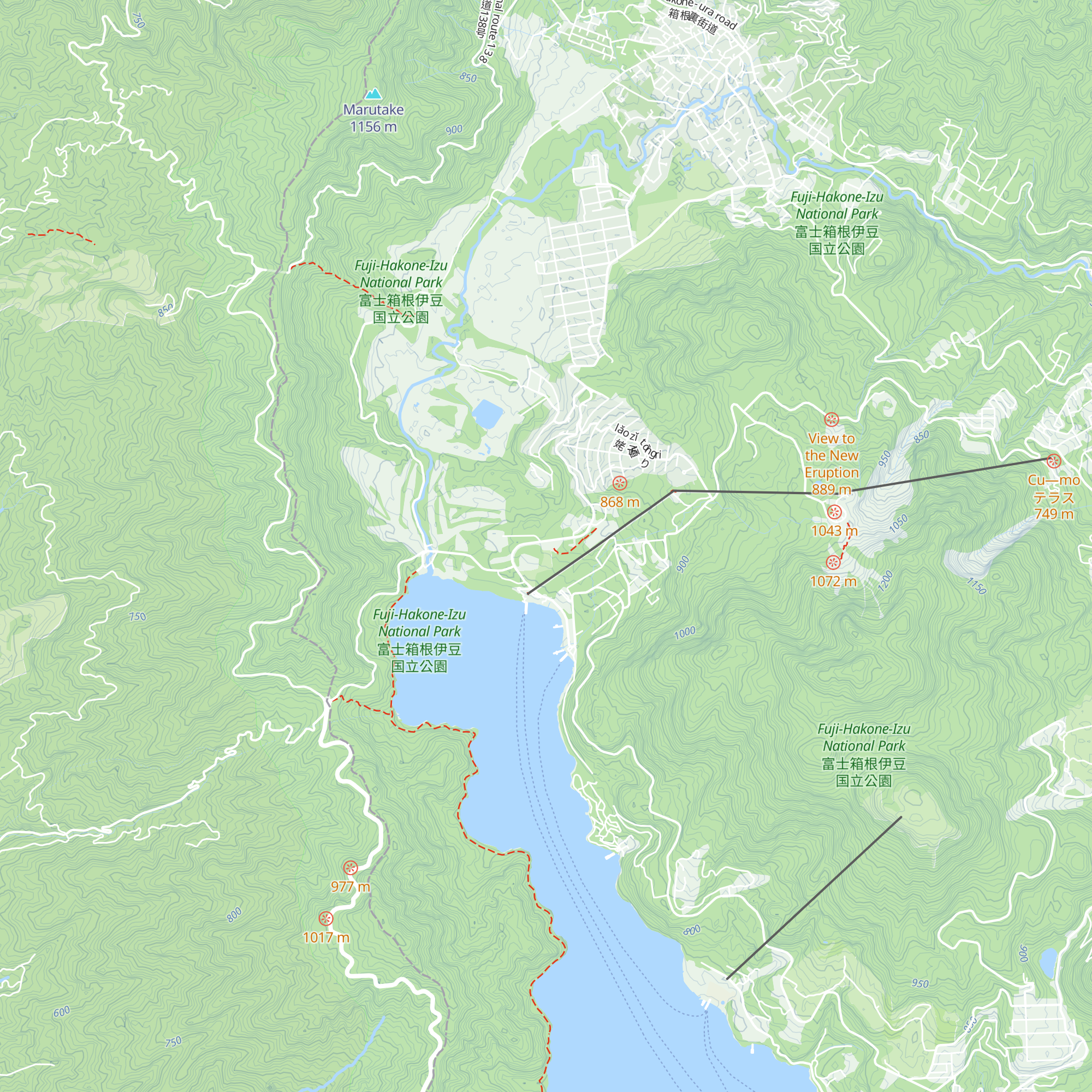 Hakone Visitor Center map