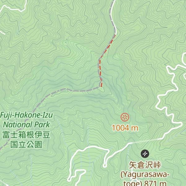Map of Mt. Kintoki