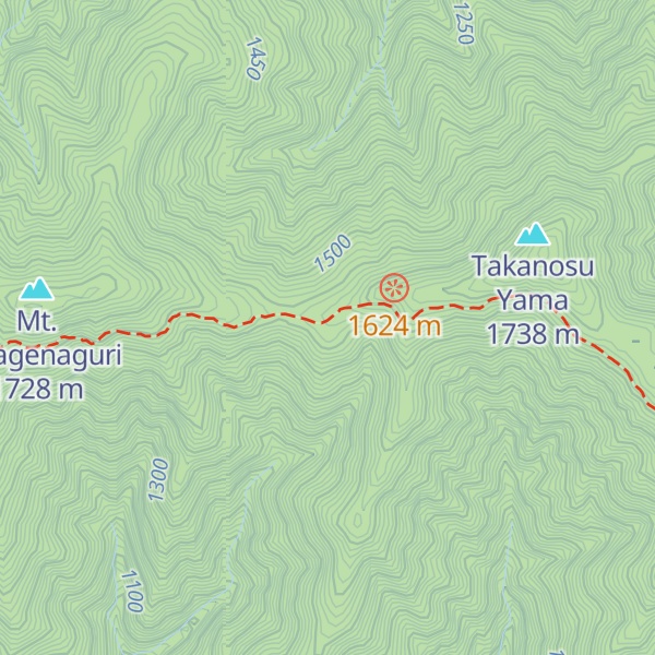 Map of Takanosu Hut (non staffed)
