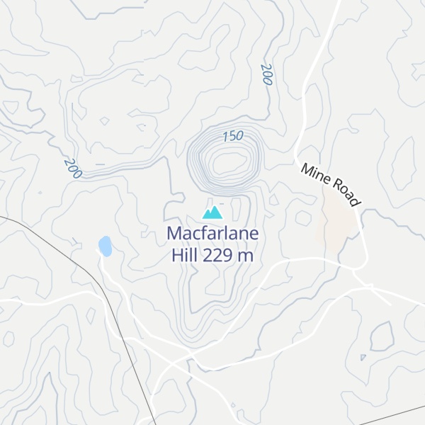 Map of Macfarlane Hill