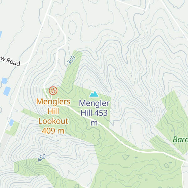 Map of Mengler Hill