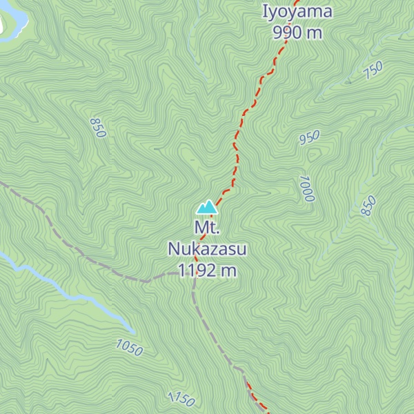 Map of Mt. Nukazasu