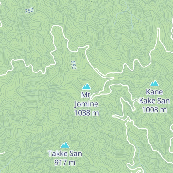 Map of Mt. Jomine