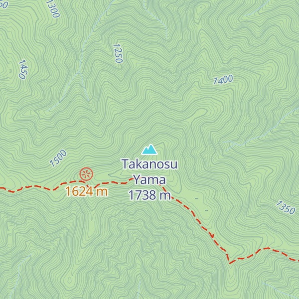 Map of Takanosu Yama