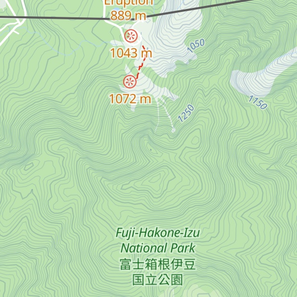 Map of Kanmuri-ga-take