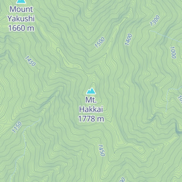 Map of Mt. Hakkai