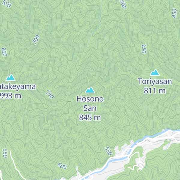 Map of Hosono San