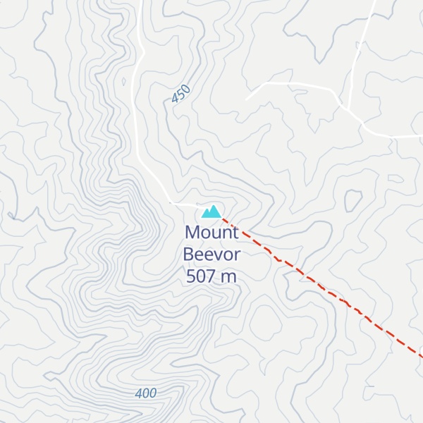 Map of Mount Beevor