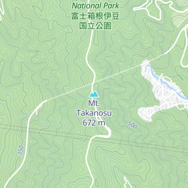 Map of Mt. Takanosu