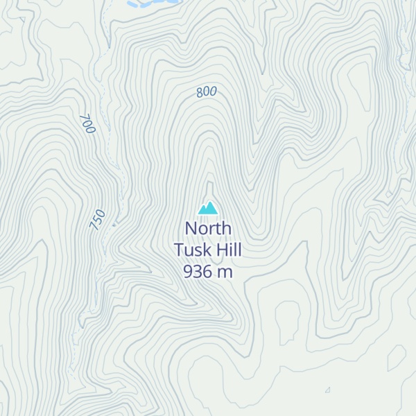 Map of North Tusk Hill