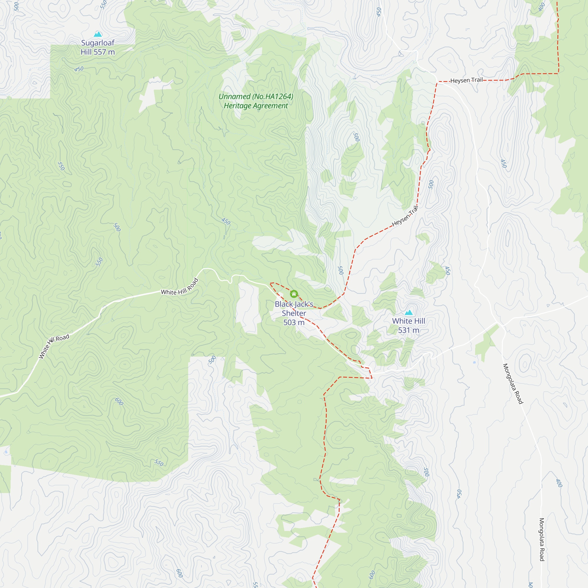 Black Jack's Shelter map