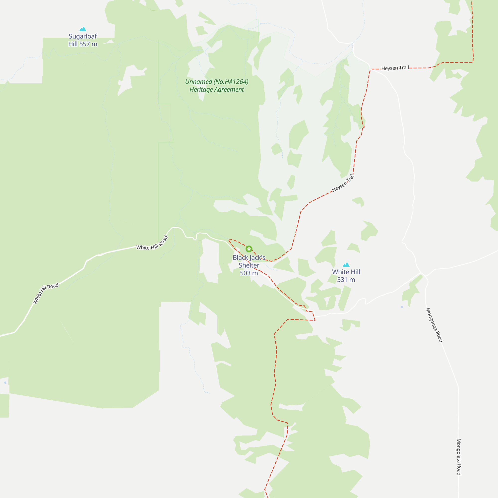 Black Jack's Shelter map