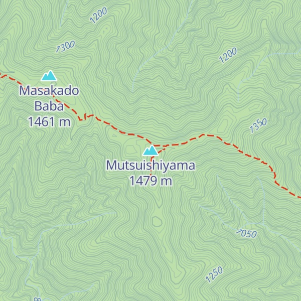 Map of Mutsuishiyama