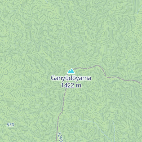 Map of Ganyūdōyama