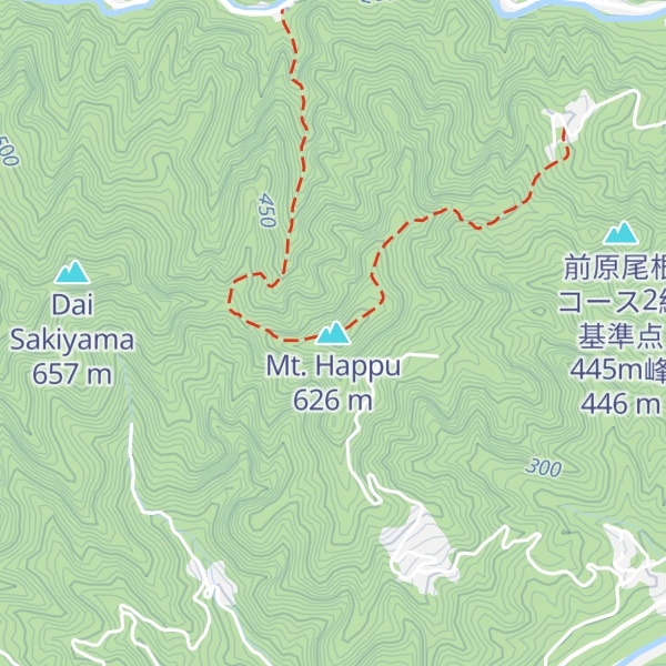 Map of Mt. Happu