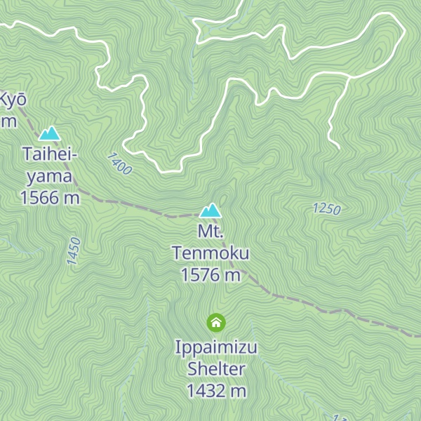 Map of Mt. Tenmoku