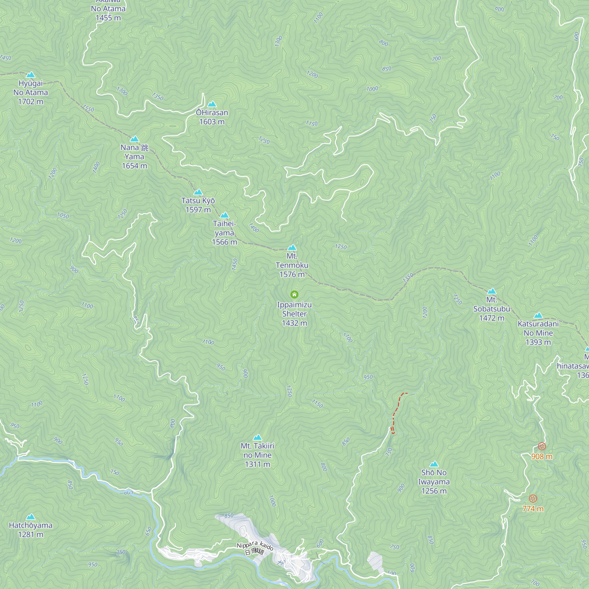 Ippaimizu Shelter map