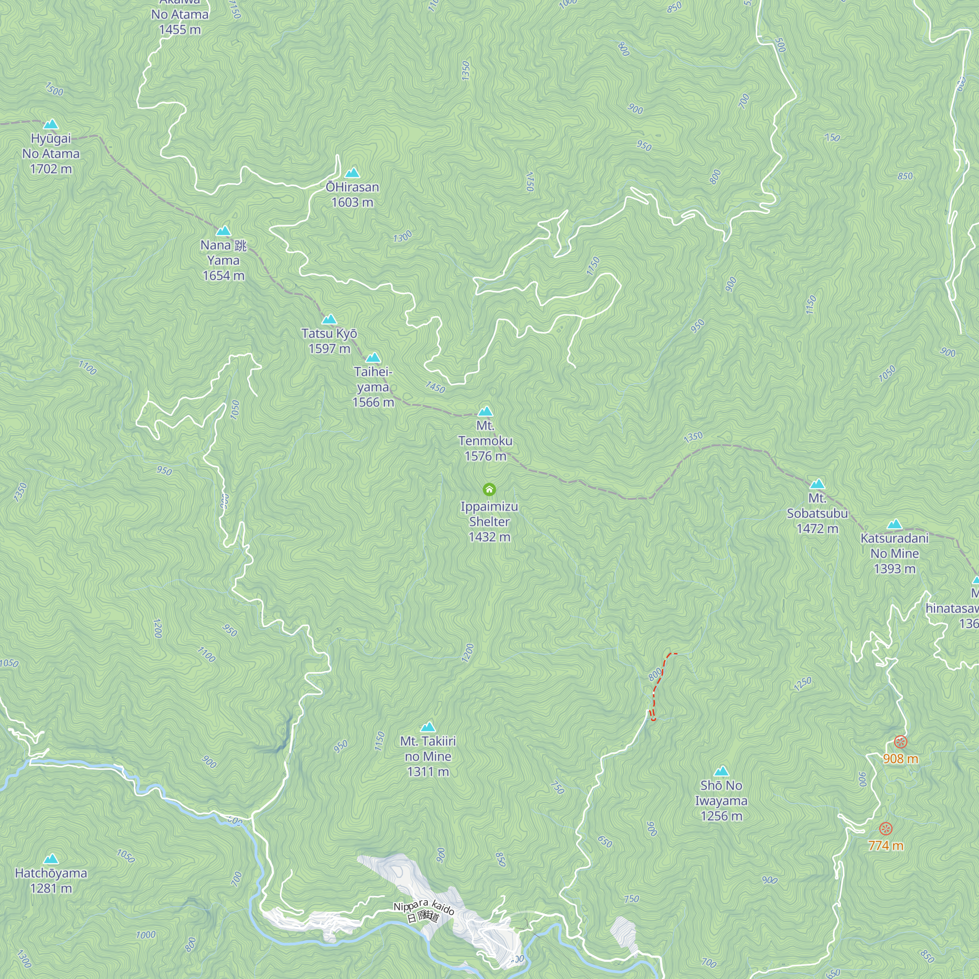 Ippaimizu Shelter map