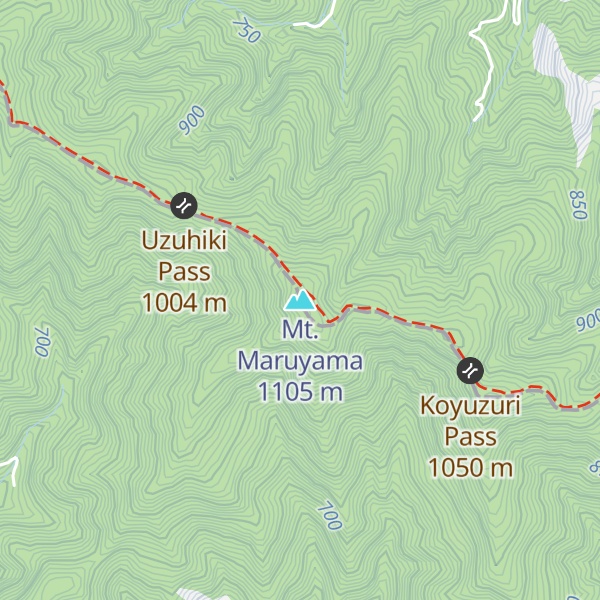 Map of Mt. Maruyama