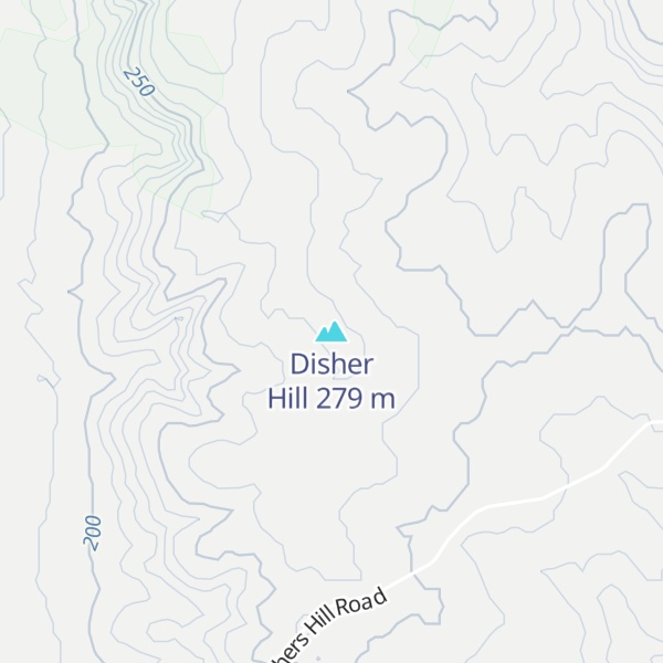 Map of Disher Hill