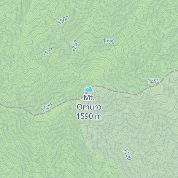 Map of Mt. Omuro