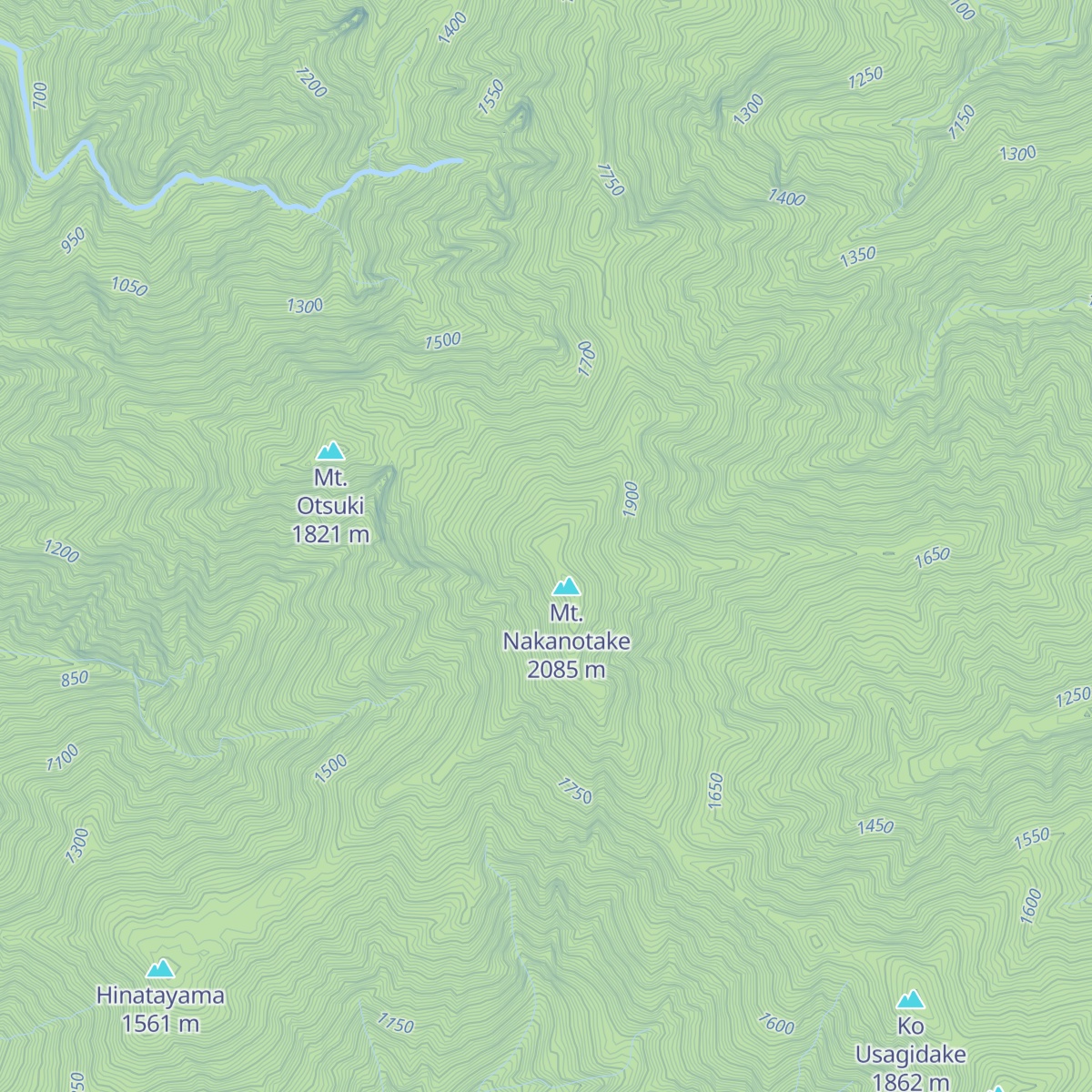 Nakanodake Hinan Koya map