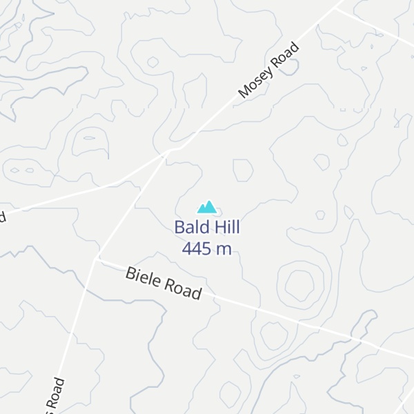Map of Bald Hill