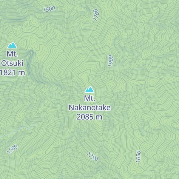 Map of Mt. Nakanotake