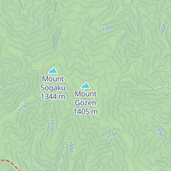 Map of Mount Gozen