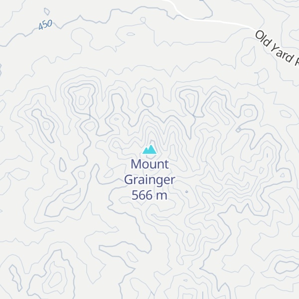 Map of Mount Grainger
