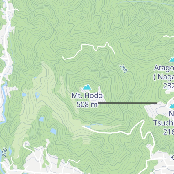 Map of Mt. Hodo