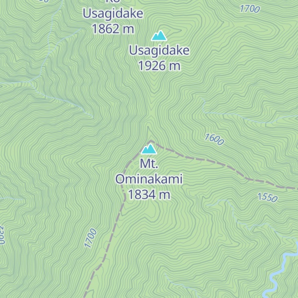 Map of Mt. Ominakami